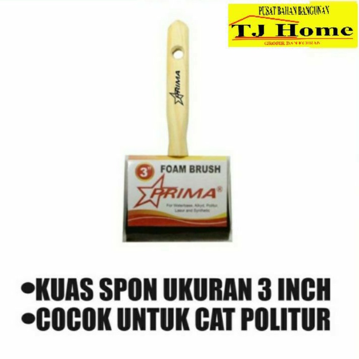 

Foam Brush Kuas Busa PRIMA 3" Inch Ace Oldfilds