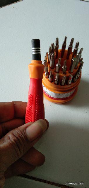 Hot Sale! Obeng Set Multi 31 In 1 Screwdriver Handphone Elektronik Hp Laptop