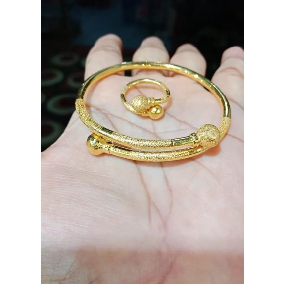 gelang set cincin boba