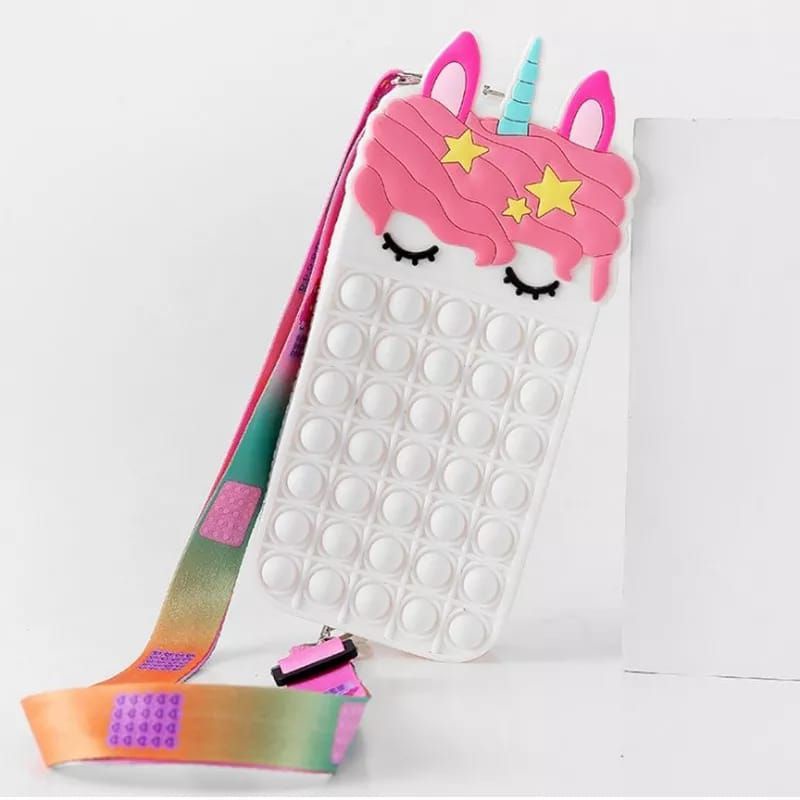 Tempat pensil pop it unicorn kotak pensil keren murah-Kotak Pensil