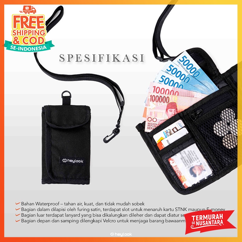 Tas Selempang Hp Mini Tas Leher Gantung Hanging Wallet Koin Uang Kartu Hp Tas Kalung Waterproof