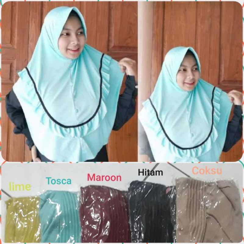 Jilbab Dnj Jamilah Jersey Airis Murah
