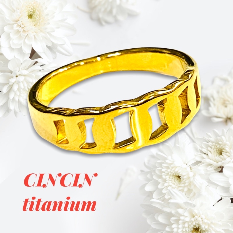 cincin titanium model rante// cincin //titanium