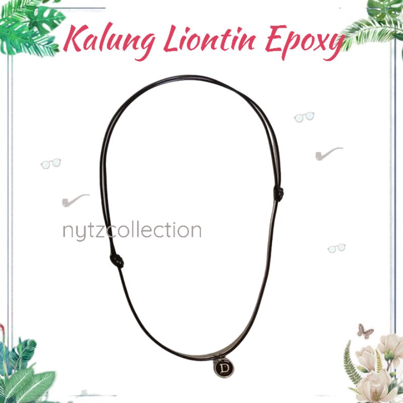 Kalung Tali Korea Kalung Liontin Epoxy