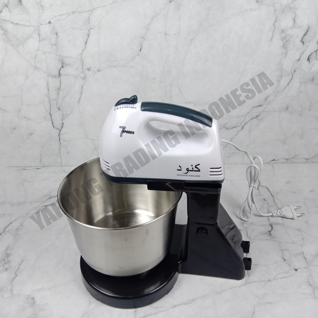 Hand Stand Mixer 7 Speed Kocokan Adonan Telur Elektrik Serbaguna