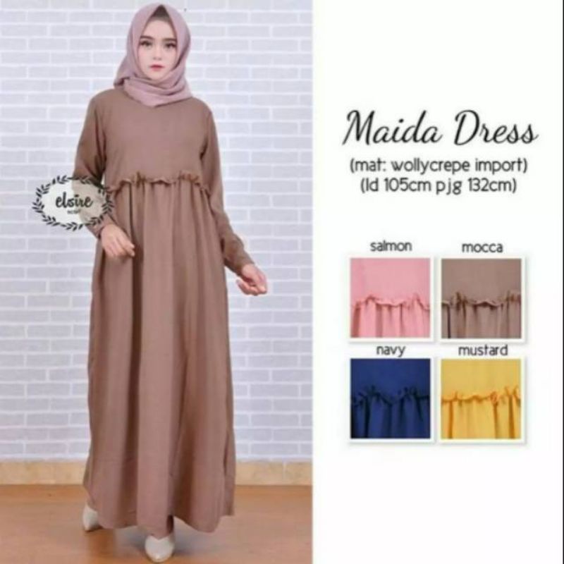 Maida dress baju gamis fashion wanita muslim