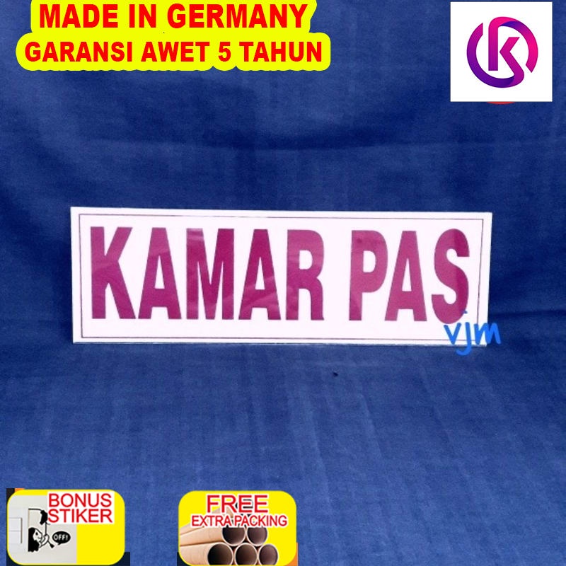 

Promo Plat Acrylic KAMAR PAS (22x8cm)