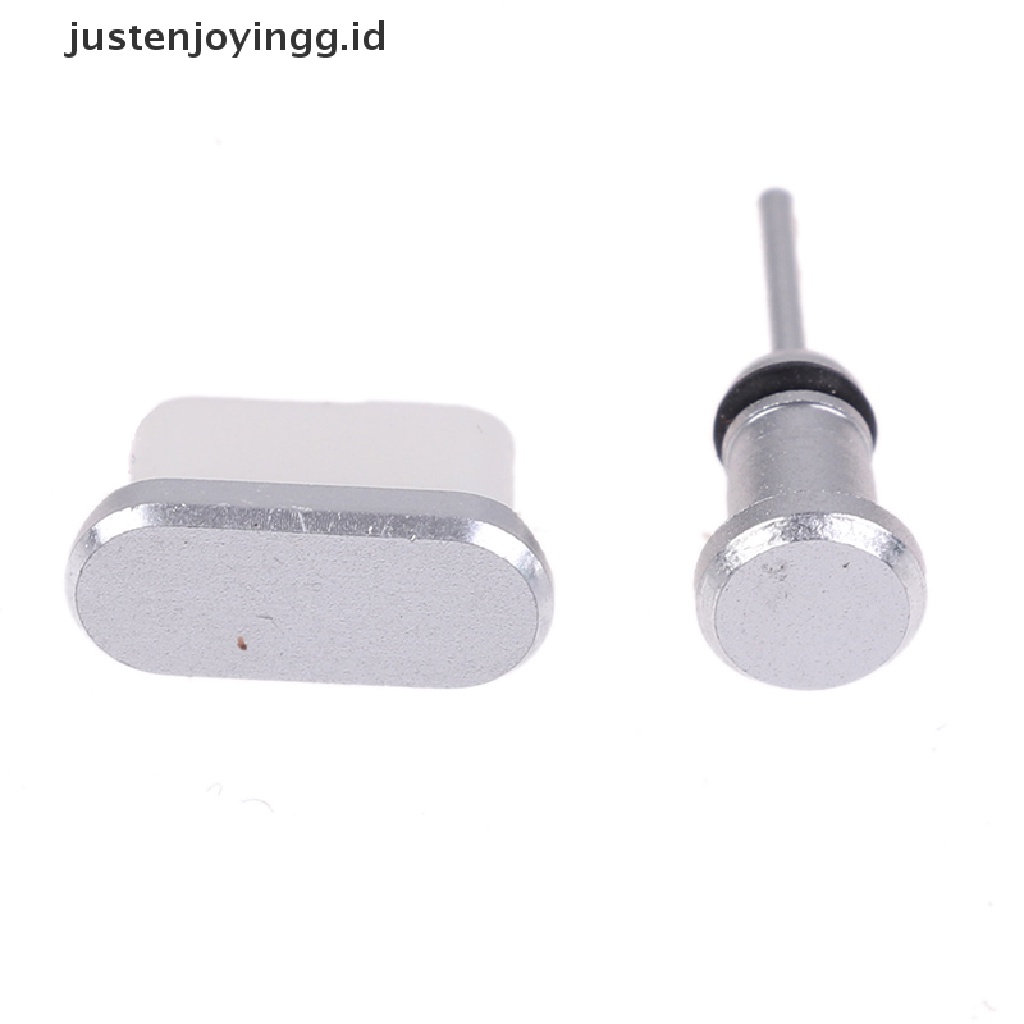 // justenjoyingg.id // Type C Phone Charging Port 3.5mm Earphone Card USB Dust Plug For Samsung Huawei ~