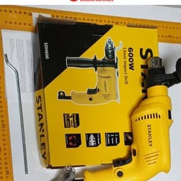Mesin Bor Listrik Tangan Impact TEMBOK Electric Drill 13 mm Stanley Sd