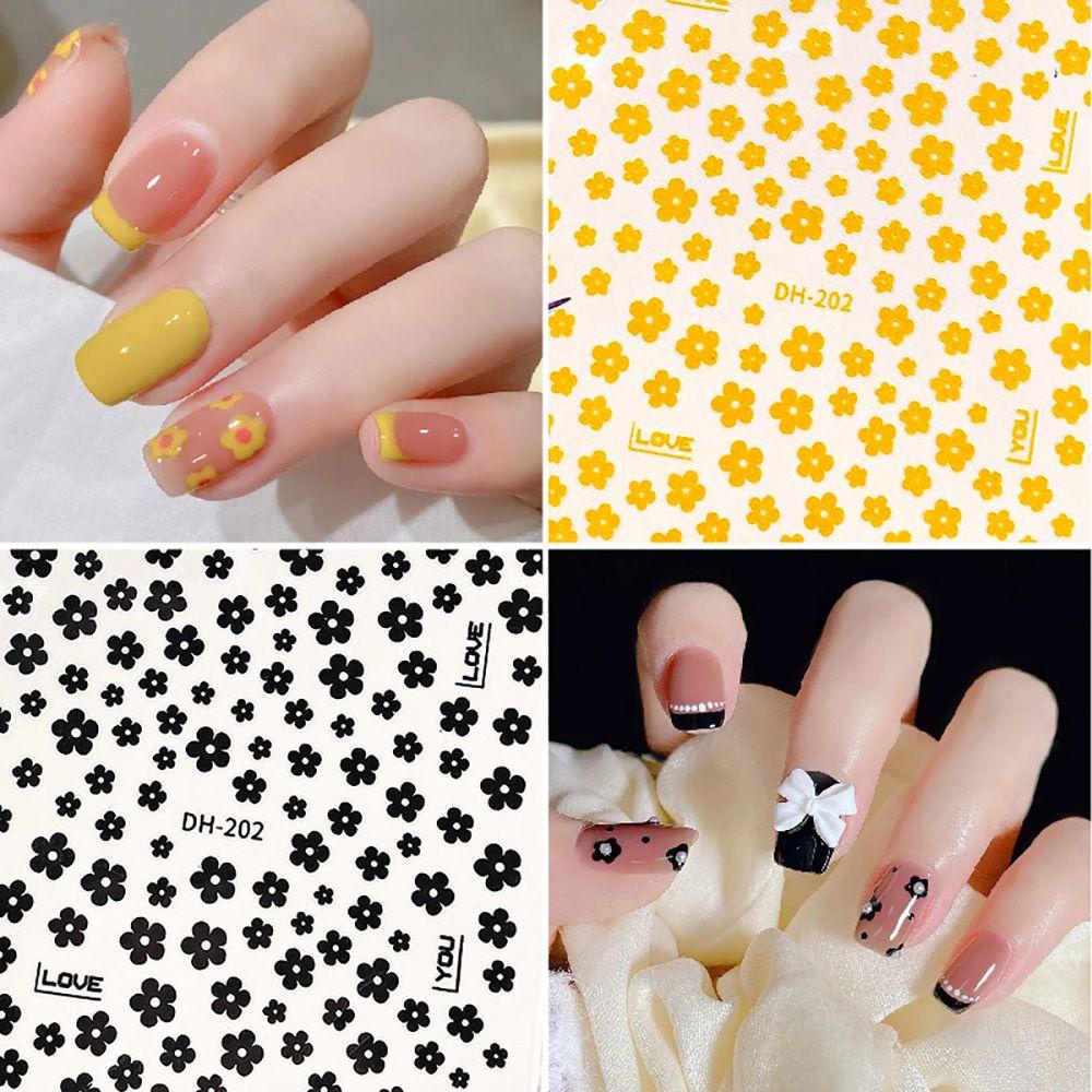 Agustina Stiker Nail Art Warna-Warni Silder Decal Perekat DIY Perhiasan Nail Art