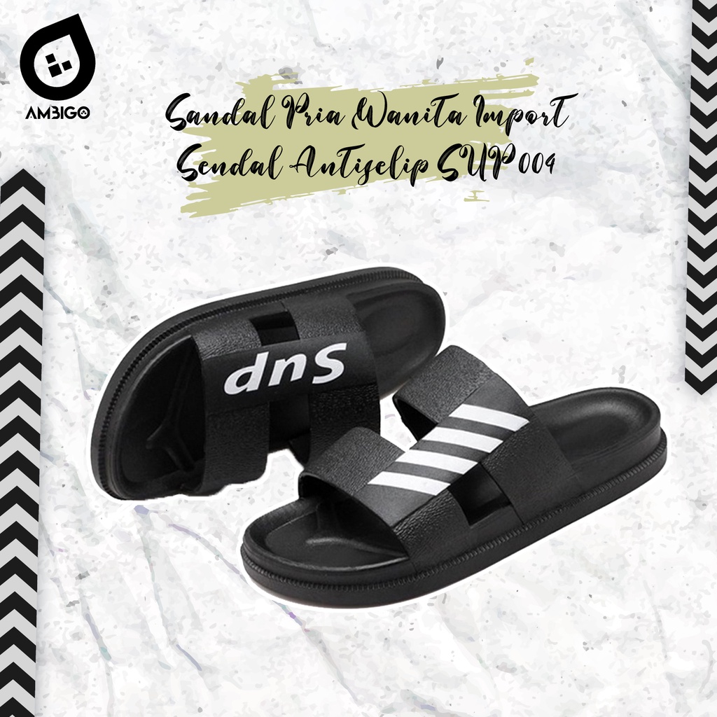 Ambigo Sandal Sendal Kasual Import Pria Wanita - Sandal SUP Korean Style Sendal Outdoor Casual Santai