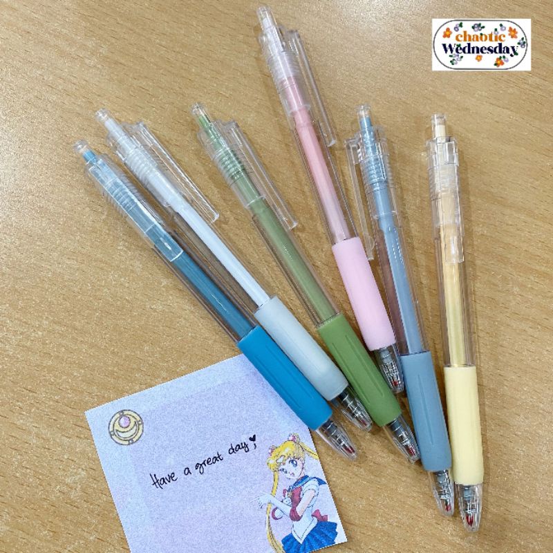

pulpen pena bening estetik morandi body pastel