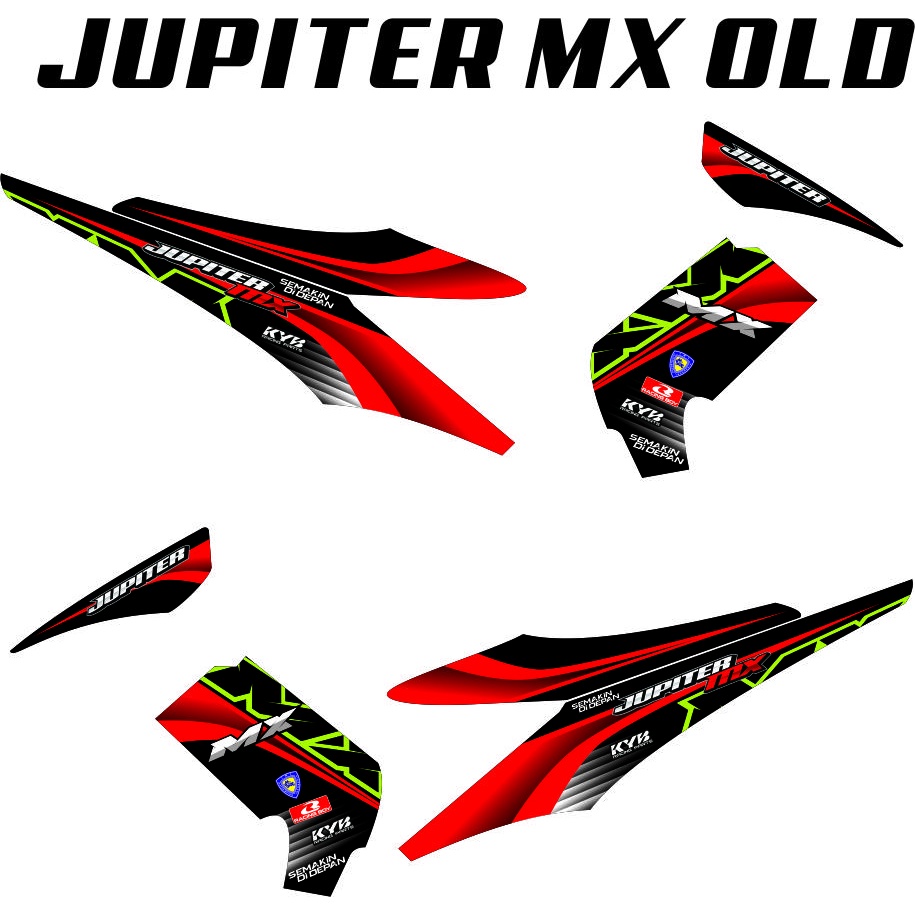 VARIASI STIKER STRIPING STIKER BUAT MOTOR JUPITER MX OLD VARIASI MOTIF STIKER ALL JUPITER KARBU MX L