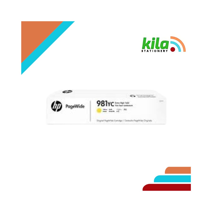 Tinta HP 981 YC Yellow Extra High Yield = HP PageWide E55650 | E58650