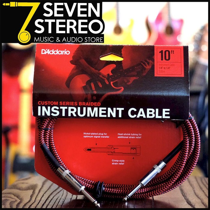 Planet Waves PW BG 10 Braided Instrument Cable 10 Ft