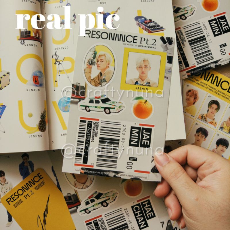 (NC-011) OT23 - NCT RESONANCE PT 2 DEPARTURE Sticker Set by Crafty Nuna 127 dream aesthetic stiker hp case