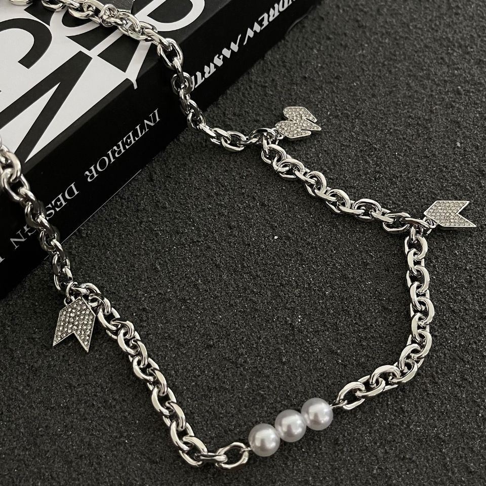 Kalung Bahan stainless steel Gaya hip hop Untuk unisex