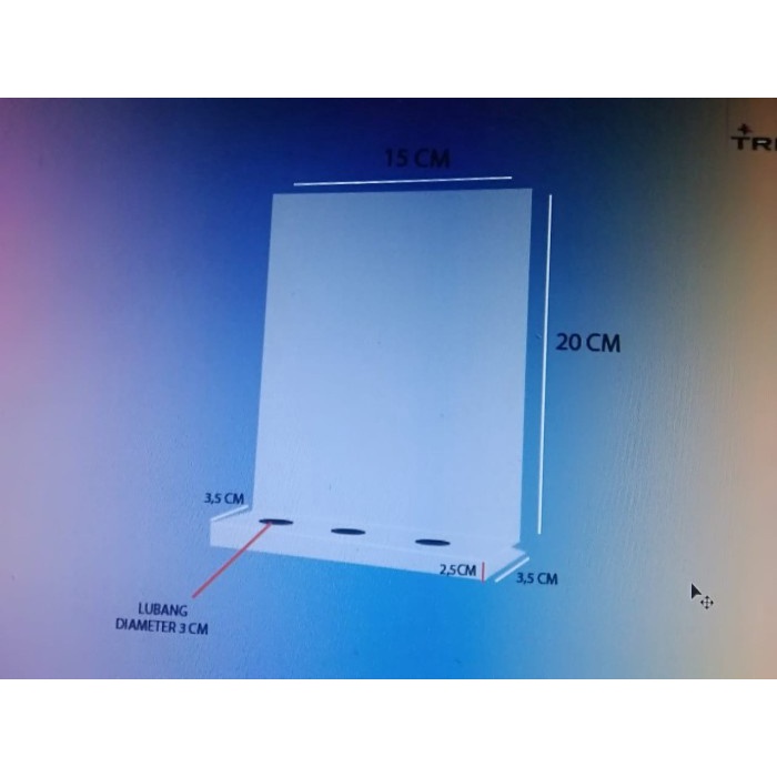 

Terlaris akrilik / acrylic holder standing brosur