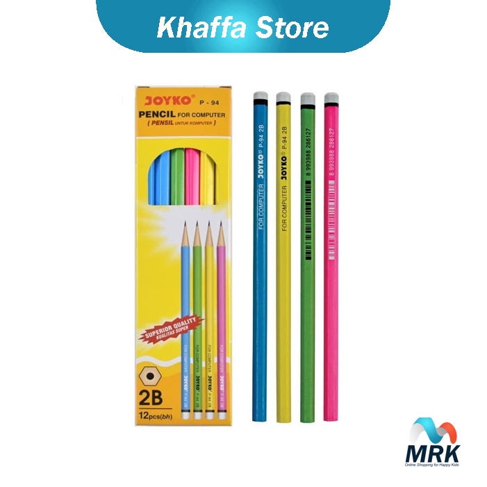 

4 PCS Pensil Joyko Warna-Warni