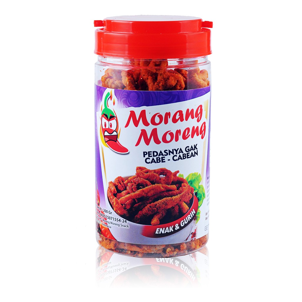 

Kripik Usus Pedas Morang Moreng / Keripik Usus Krispi Aneka Rasa Toples 200gr