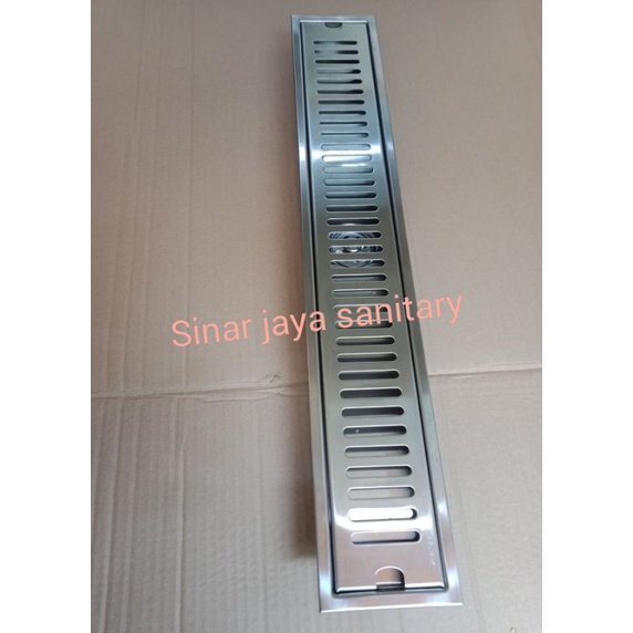 Smart floor drain panjang 1 meter stainless stell 304 / floor drain panjang / Saringan pembuangan air stainless