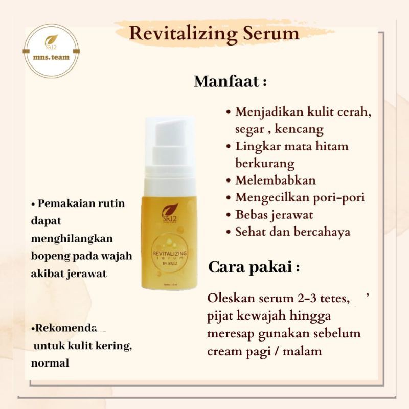 SERUM REVITALIZING/ATASI BOPENG/BEKAS JERAWAT&MATA PANDA/SERUM WAJAH KOLAGEN