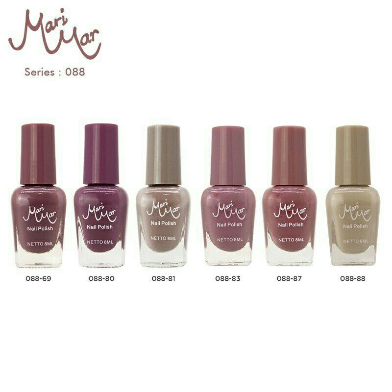 [ GROSIR ] MARIMAR NAIL POLISH KUTEK NUDE COLORS NEW FASHION SERI KUTEX PREMIUM CAT KUKU BPOM