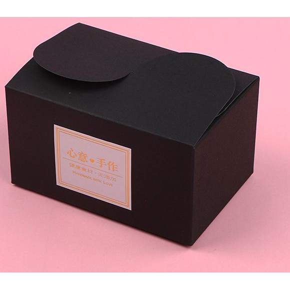 

MCA kotak hitam elegan vintage karton box gift dus packing craft hadiah - Random Maret