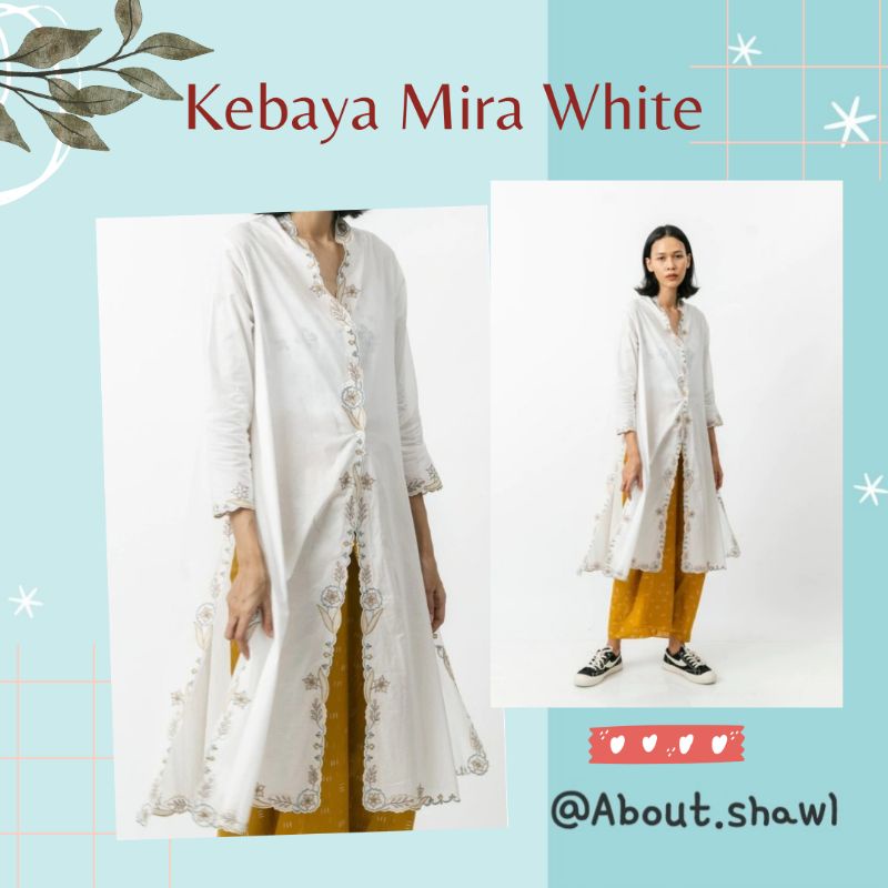 Kebaya Mira White Sejauh Mata Memandang