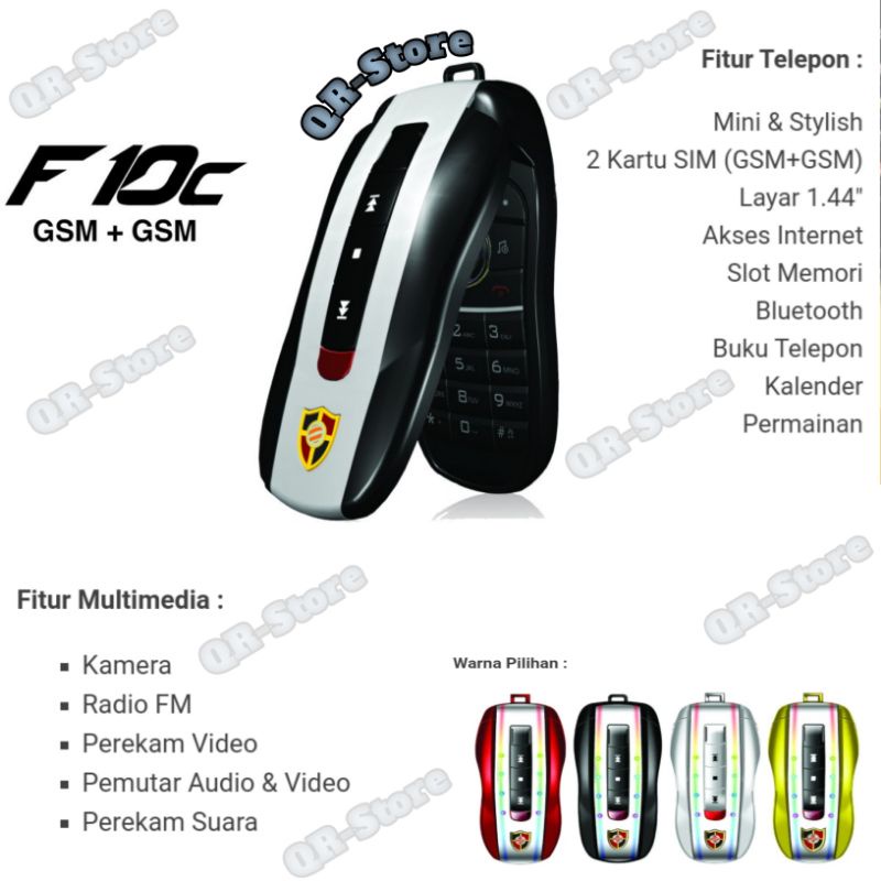 Hp Bentuk Mobil Handphone Flip unik