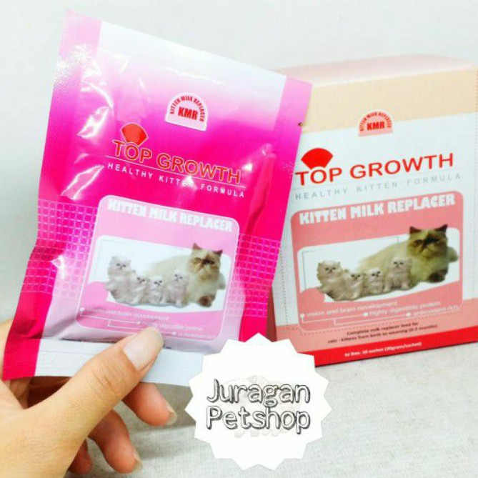 TOP GROWTH (1 SACHET) | Susu Kitten Anak Kucing Replacer | Top Growth 30gr