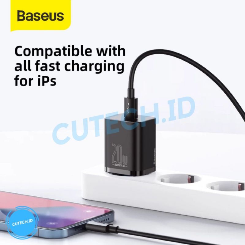 BASEUS KEPALA CHARGER TYPE C SUPER SI 20W PD QUICK CHARGER