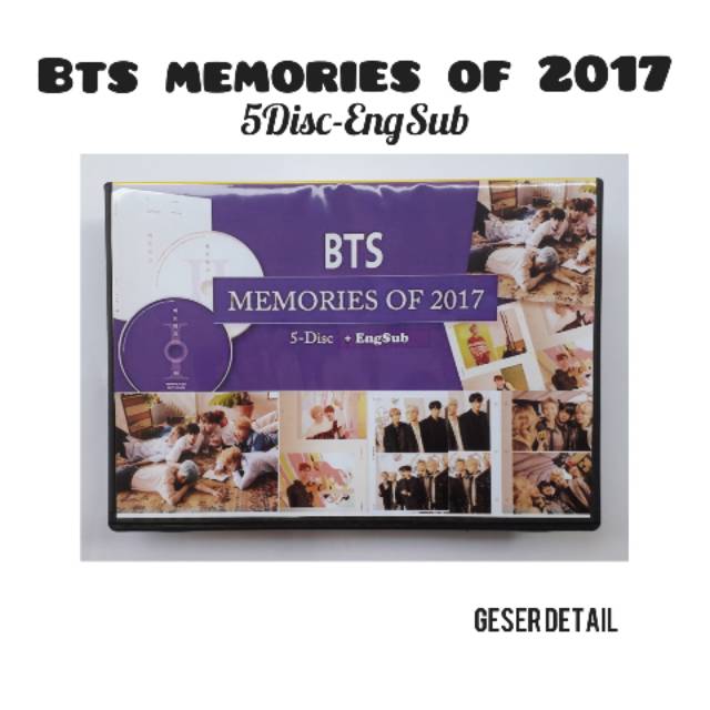 DVD KPOP BTS MEMORIES OF 2017 / DCO