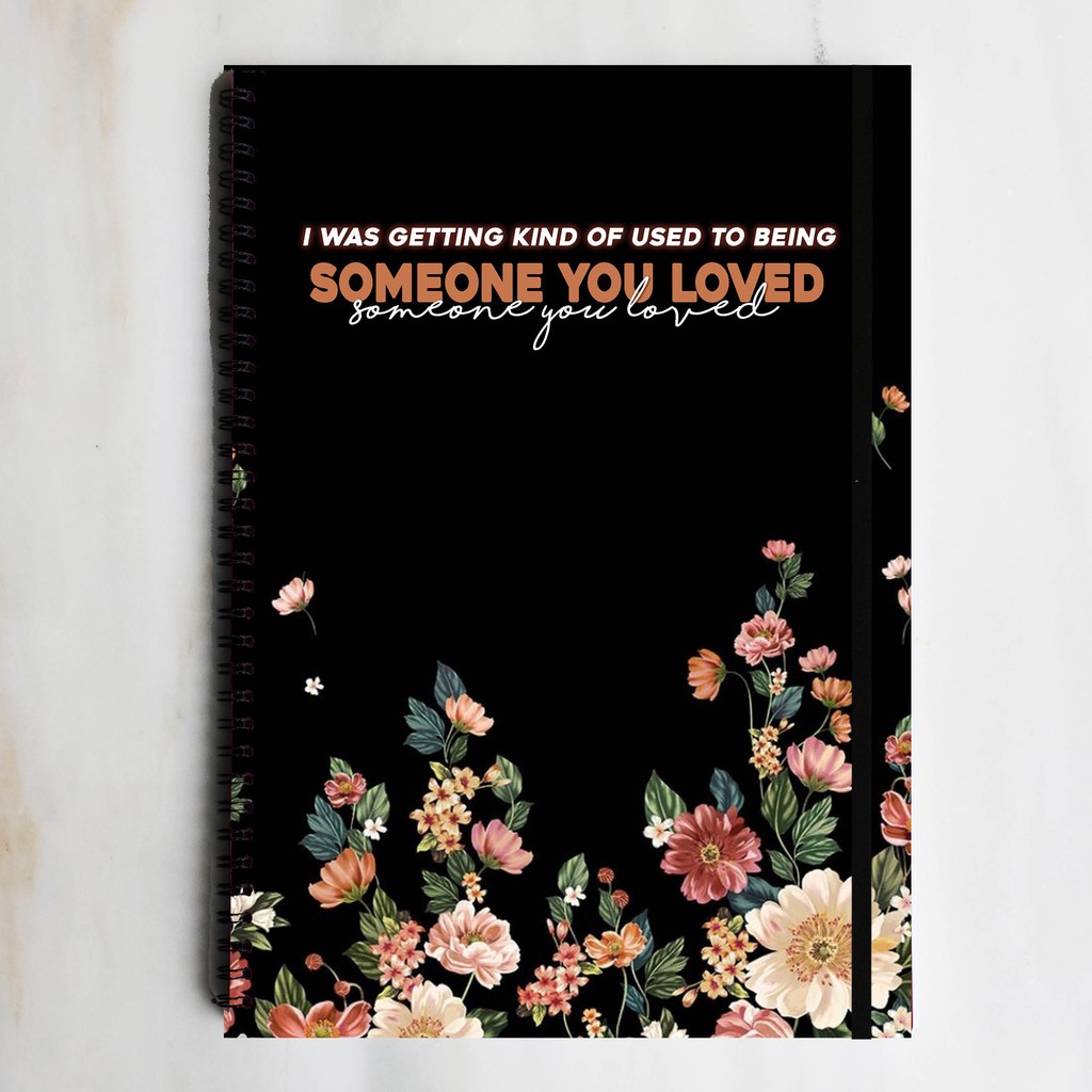 

SOMEONE YOU LOVED Song Lyrics Spiral Ruled Notebook Diary Journal Buku Tulis Catatan Sekolah Kuliah