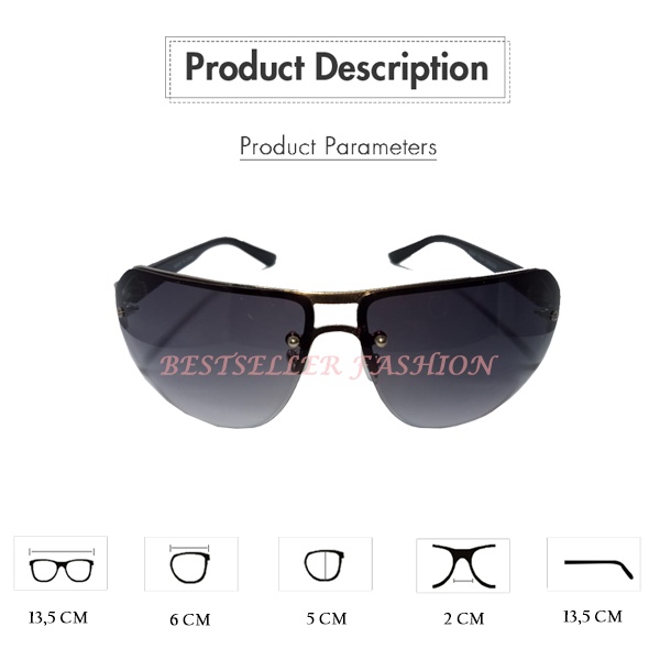 Kacamata Hitam Fashion Stylish Unisex Pria Wanita Anti Silau UV Protection Kacamata Gaya Sporty Outdoor