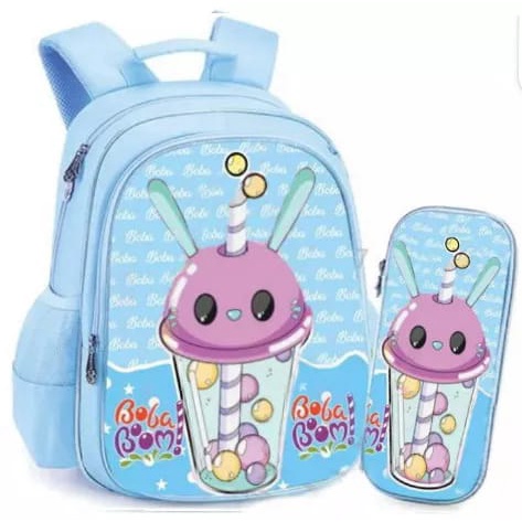 GGS - Tas Ransel Anak Perempuan Karakter BOBA - RANSEL BOBA BARU BISA NYALA - RANSEL BOBBA - TAS BOBA ANAK CEWE - School Bag Tas Sekolah Anak - Tas Anak Sekolah Tas Anak Kecil Tas Anak SD Tas Anak TK Promo Diskon Termurah Terlaris Terbaru Best Seller