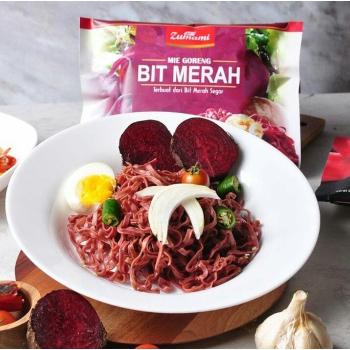 

Mie Bit Merah (80gr)+bumbu/ NON MSG/ mie sehat/ mie organik /Zumami