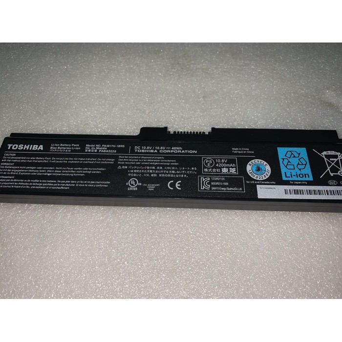 Original Baterai Toshiba PA3817 L645D , L650 , L655 , L655D Series original