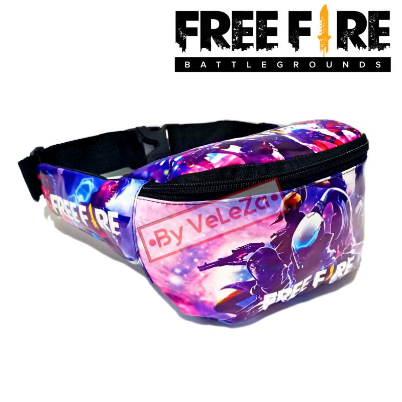 Tas anak ransel karakter game free firee gratis waistbag topi jam tangan tempat pinsil - tas anak