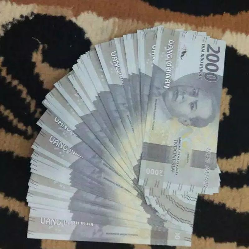 uang mahar/mainan pecahan 2 ribu