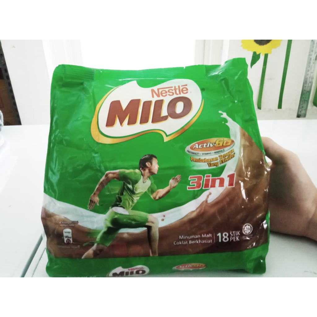 

Milo Malaysia 3 in 1 isi 18 pcs