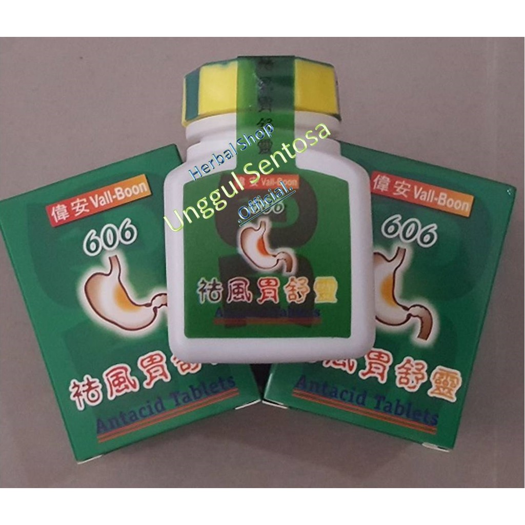 Import - 606 Antacid Tablets - Obat Maag Herbal