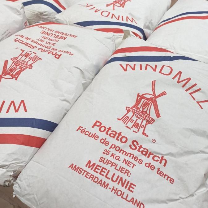 

TERLARIS potato strach windmill 25Kg tepung kentang windmill