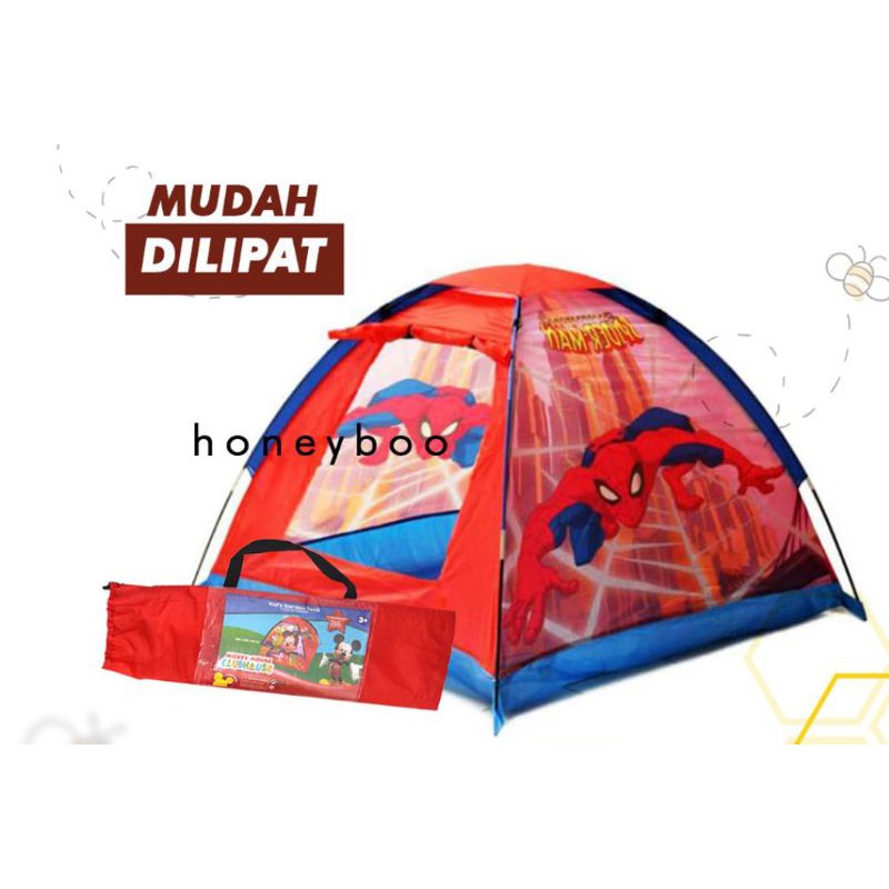 tenda anak karakter spiderman murah