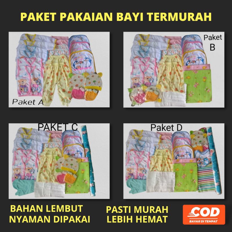 Paket Lengkap Baju Bayi Baru Lahir Murah Untuk Laki Laki Perempuan Newborn Set Model Terbaru