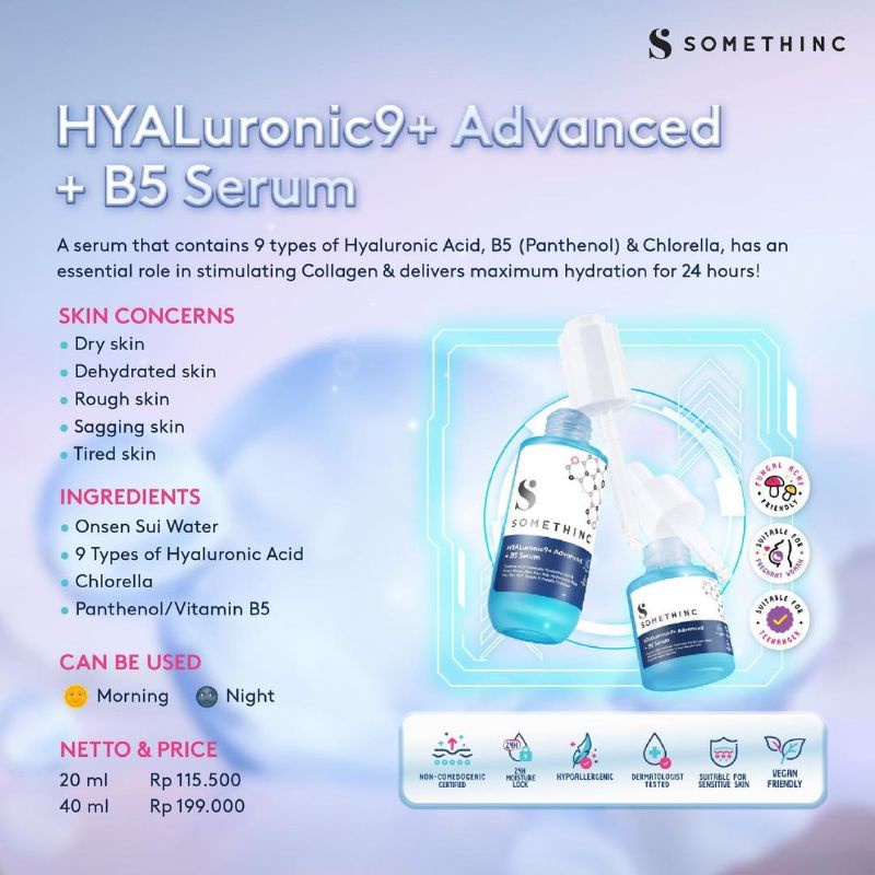 Somethinc HYALuronic9+ Advanced + B5 Serum