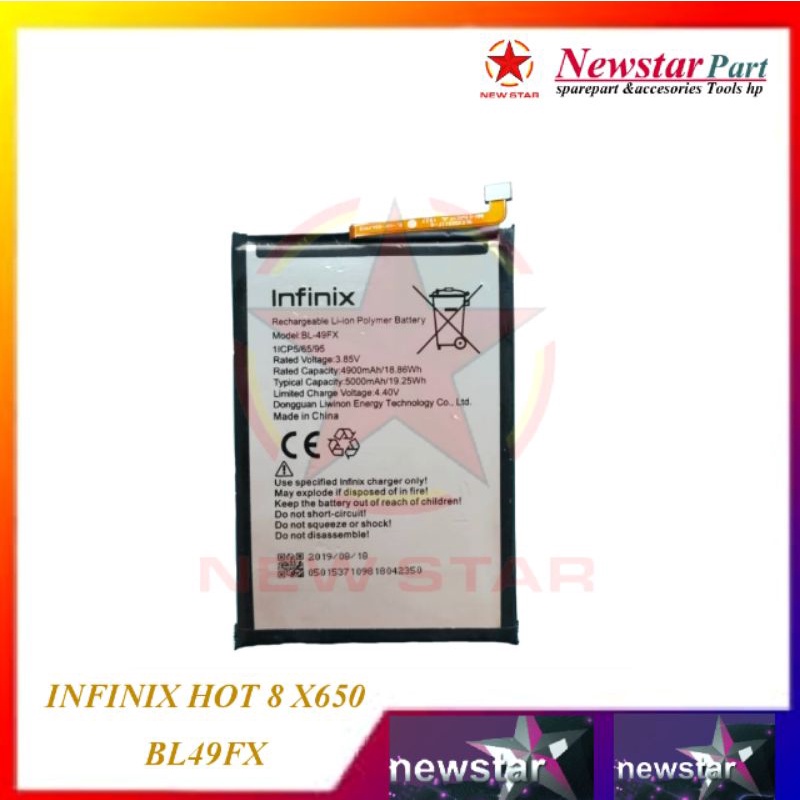 BATERAI BATRE INFINIX HOT 8 X650 BL49FX BL 49FX BATTERY