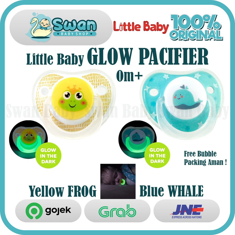 Little Baby Empeng Bayi Glow in The Dark 0m+ (Orthodontic Pacifier)