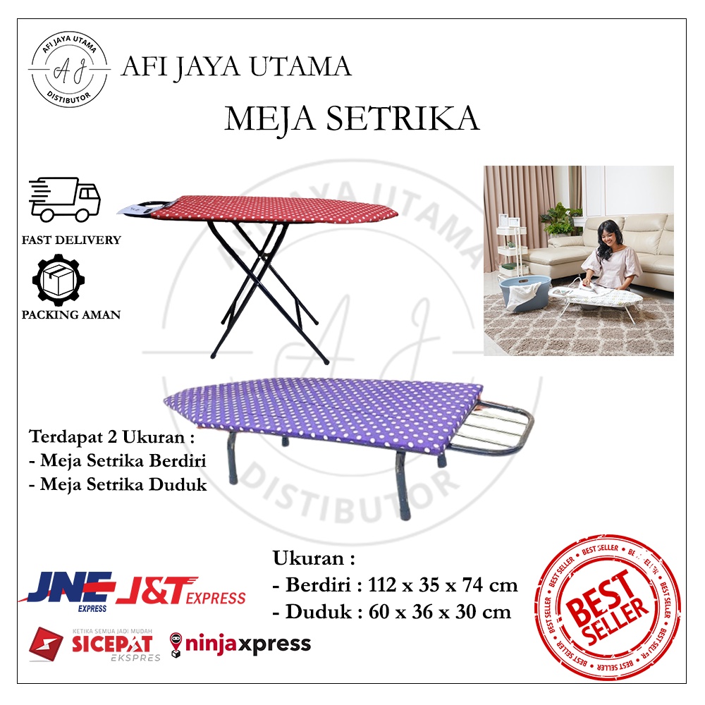 Jual MEJA SETRIKA BERDIRI/MEJA SETRIKA DUDUK MURAH BERKUALITAS COCOK