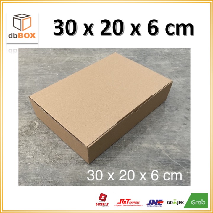 

Kardus 30 x 20 x 6 cm --box Die Cut dan easy usage--